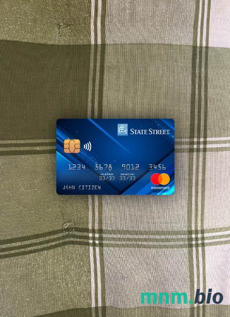 USA State Street Corporation bank wygląd zdjęcia mastercard skan PSD + zdjęcie
